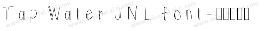 Tap Water JNL font字体转换